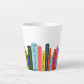 Tasse Latte Beau Livre (Devant)