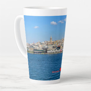 Tasse Latte Beau panorama de voyage à Istanbul