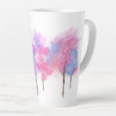 Tasse Latte Beau Pastel Trees (Angle droit)