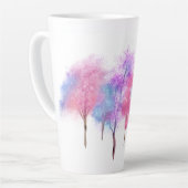 Tasse Latte Beau Pastel Trees (Angle gauche)