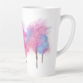 Tasse Latte Beau Pastel Trees (Droite)