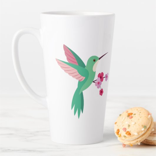 Tasse Latte Beau un colibri Mugs&Cups (En situation)