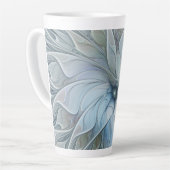 Tasse Latte Beauté élégante Moderne Abstraite Fractal Art Flow (Angle gauche)