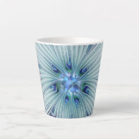 Beauté florale Abstraite moderne Blue Pastel Flowe