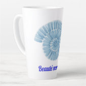 Tasse Latte Beauté marine (Angle gauche)