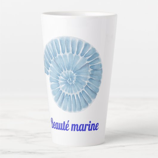Tasse Latte Beauté marine (Devant)