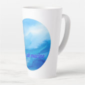 Tasse Latte Beauté marine vague (Angle droit)