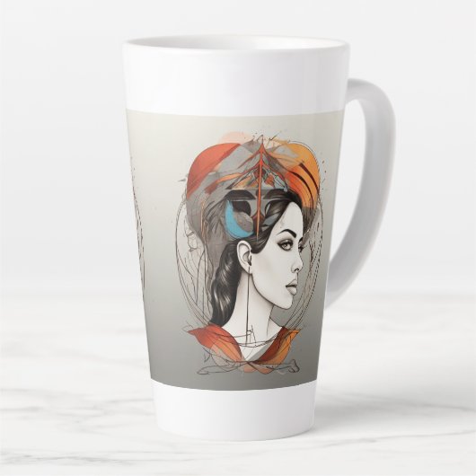 Tasse Latte beauté révélée (Angle droit)