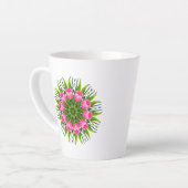 Tasse Latte Beautiful Flower Mandala Design-79358 (Angle gauche)