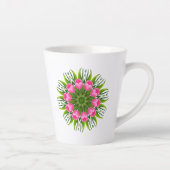 Tasse Latte Beautiful Flower Mandala Design-79358 (Droite)
