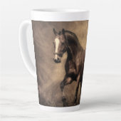 Tasse Latte Beautiful horse throw pillow (Angle gauche)