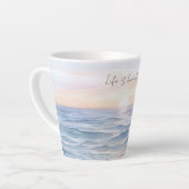 Tasse Latte Beautiful Ocean Sunset (Angle gauche)