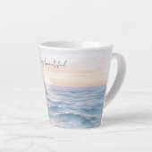 Tasse Latte Beautiful Ocean Sunset (Angle droit)