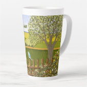 Tasse Latte Beautiful View Retirement (Angle droit)