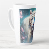Tasse Latte Beautiful White tiger (Angle gauche)