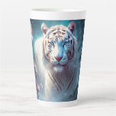 Tasse Latte Beautiful White tiger (Devant)