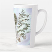 Tasse Latte Beaux animaux d'hiver (Droite)