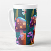Tasse Latte Beaux champignons mignons (Angle gauche)