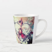 Tasse Latte Beaux Inséparables cardinaux (Droite)