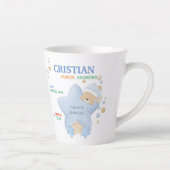 Tasse Latte Bébé Bébé Garçon Bébé Bébé Stats de naissance (Droite)