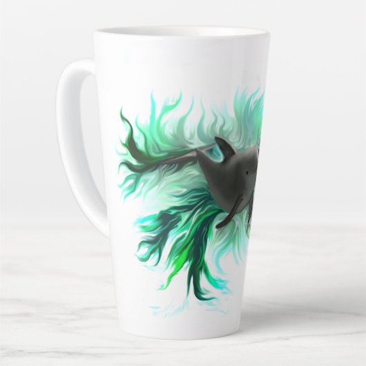 Tasse Latte Bébé dauphin (Angle gauche)