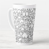 Tasse Latte Bébé féministe drôle (Angle gauche)