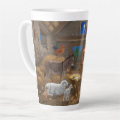 Tasse Latte Bébé Jésus Manger Nativité de Noël (Angle gauche)