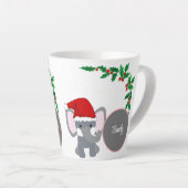 Tasse Latte Bébé mignon éléphant portant un nom de Casquette d (Angle droit)