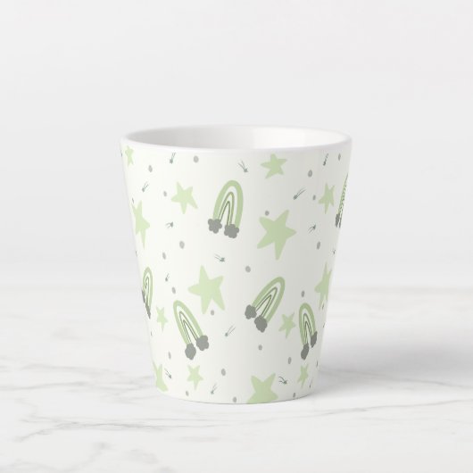 Tasse Latte Bébé pastels en latte arc-en-ciel (Devant)