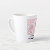 Tasse Latte Bébé rose mignonne Empreintes Fier Grand-mère (Angle gauche)