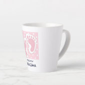 Tasse Latte Bébé rose mignonne Empreintes Fier Grand-mère (Angle droit)
