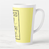 Tasse Latte Bee Hive Rules Word Art (Droite)