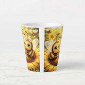 Tasse Latte BEE Mine Sunflower (Devant)