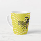 Tasse Latte BEES et Honeycomb - Sauvez les abeilles (Angle gauche)