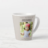 Tasse Latte Beige moderne maman Enfants Photo Fête des mères (Angle droit)