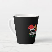 Tasse Latte Believe - Christmas Believe, Santa Hat, Santa Hat, (Angle gauche)