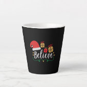 Tasse Latte Believe - Christmas Believe, Santa Hat, Santa Hat, (Devant)