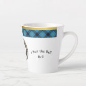 Tasse Latte Bell Clan Badge Tartan & Motto (Droite)
