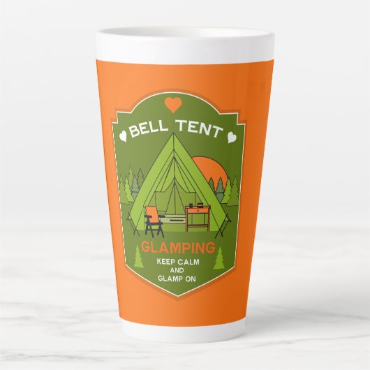 Tasse Latte Bell Tent Glamping (Devant)
