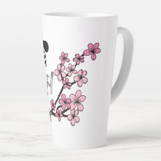 Tasse Latte belle abeille (Angle droit)