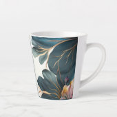 Tasse Latte Belle aquarelle fleurie (Droite)