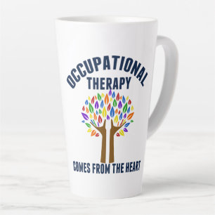 Tasse Latte Belle citation d'ergothérapie