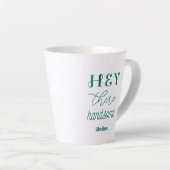 Tasse Latte Belle citation Inspiration Vert Blanc (Angle droit)