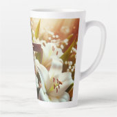 Tasse Latte Belle croix de lys de Pâques (Droite)