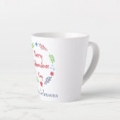 Tasse Latte Belle fête de l'Indépendance (Angle droit)