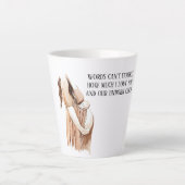 Tasse Latte Belle Grossesse Femme Cadeau Avec Citation Romanti (Devant)