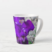 Tasse Latte Belle iris violet (Angle droit)