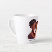 Tasse Latte Belle maman et fille noire (19) (Angle gauche)