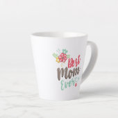 Tasse Latte Belle meilleure maman jamais (Angle droit)