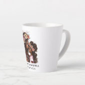 Tasse Latte Belle mère et fille noire (2) (Angle droit)